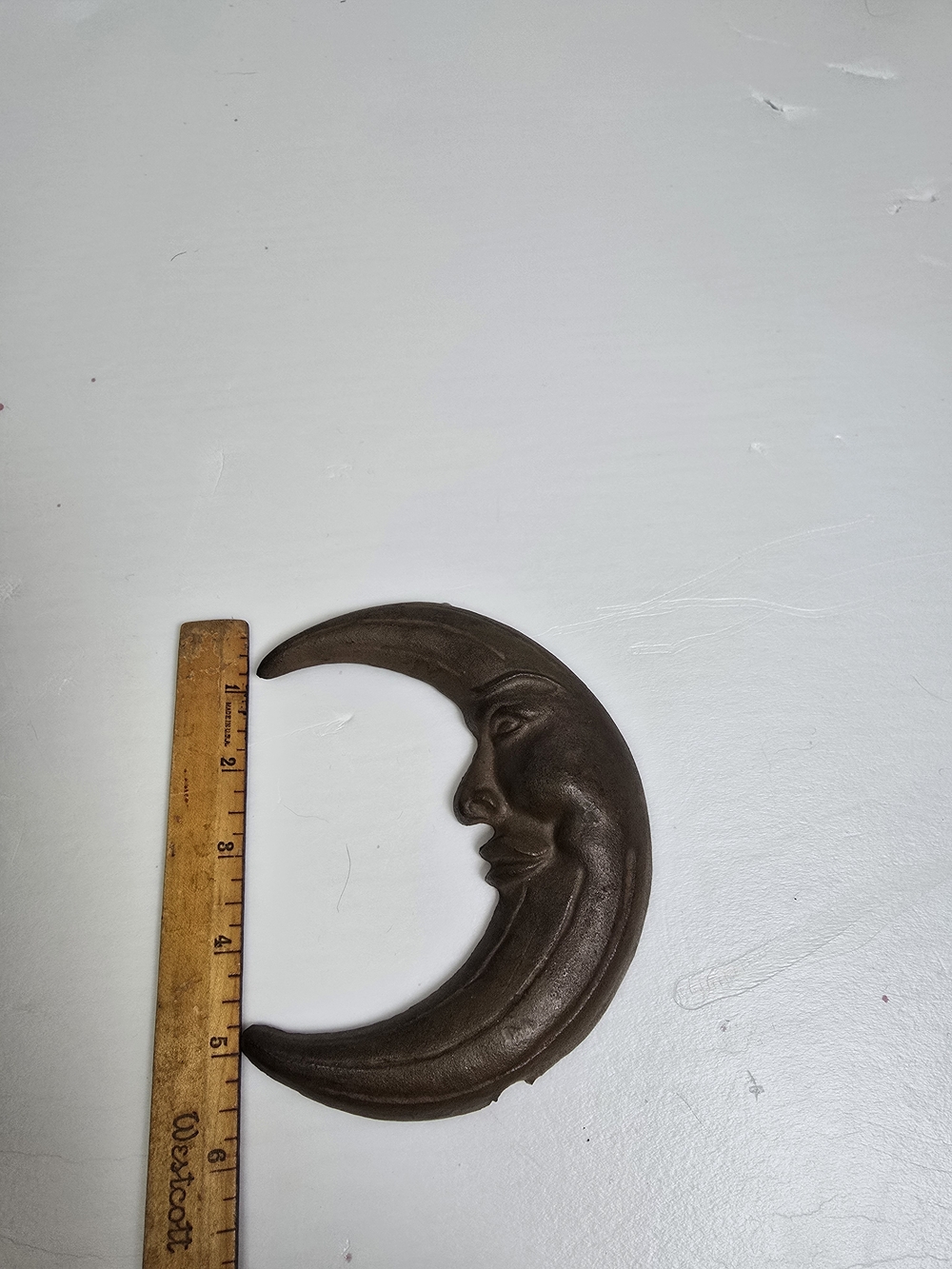 Sun Moon Cast Iron Rustic Vintage Antique  Doorknocker - Picture 6 of 8
